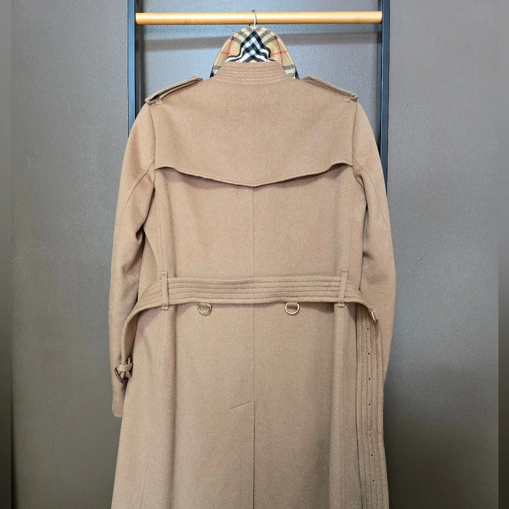 NWT BURBERRY  Cashmere  Double-Breasted Kensington  Coat - Picture 4 of 16